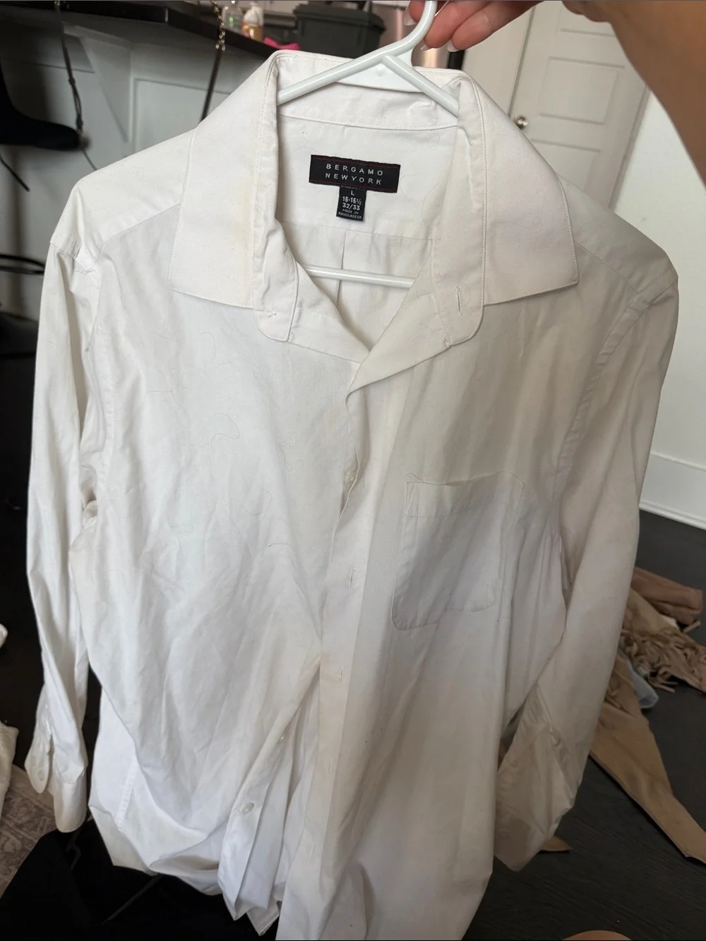 Men's White Button-Up Shirt